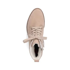 Outlet Women'S Corded Boots Sand Beige Ladies Ankle Boots & Boots