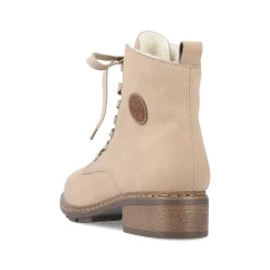 Outlet Women'S Corded Boots Sand Beige Ladies Ankle Boots & Boots
