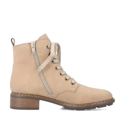 Outlet Women'S Corded Boots Sand Beige Ladies Ankle Boots & Boots