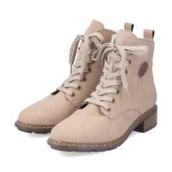Outlet Women'S Corded Boots Sand Beige Ladies Ankle Boots & Boots