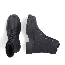 New Women'S Corded Boots Night Black Ladies Ankle Boots & Boots