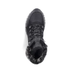 Discount Women'S Corded Boots Deep Black Ladies Ankle Boots & Boots