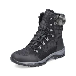 Discount Women'S Corded Boots Deep Black Ladies Ankle Boots & Boots