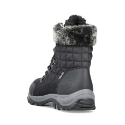 Discount Women'S Corded Boots Deep Black Ladies Ankle Boots & Boots