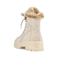 New Women'S Corded Boots Light Beige Ladies Ankle Boots & Boots