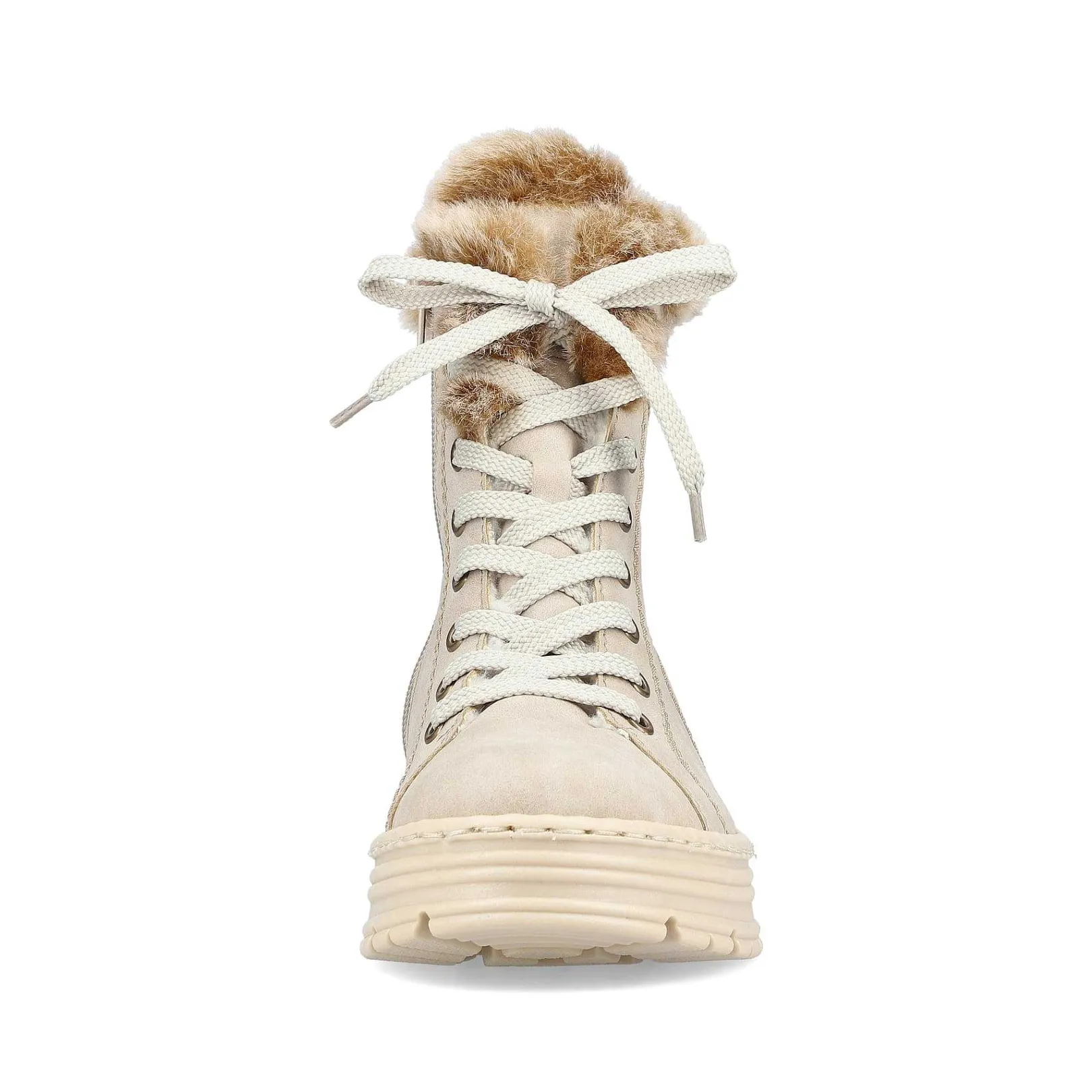 New Women'S Corded Boots Light Beige Ladies Ankle Boots & Boots