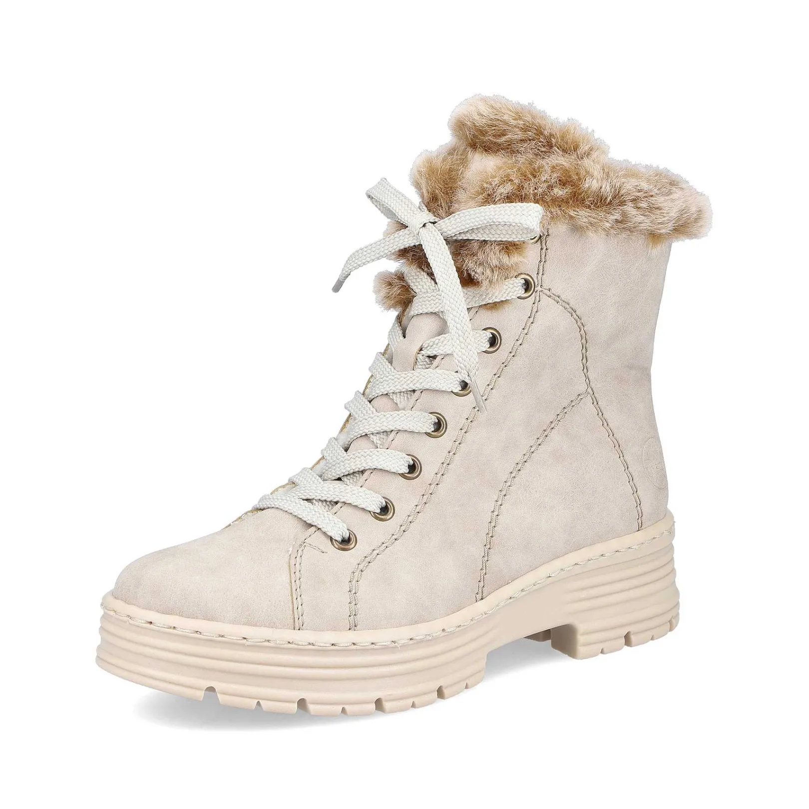 New Women'S Corded Boots Light Beige Ladies Ankle Boots & Boots