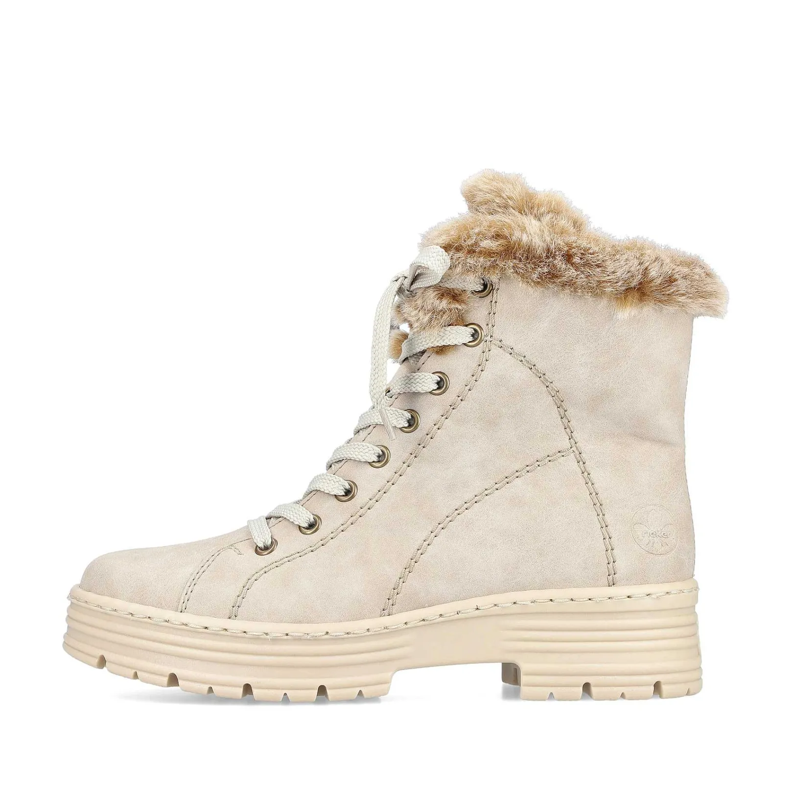 New Women'S Corded Boots Light Beige Ladies Ankle Boots & Boots