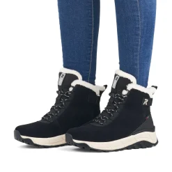 Sale Women'S Corded Boots Deep Black Pearl Ladies Ankle Boots & Boots