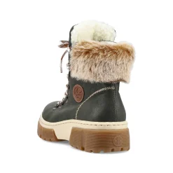 New Women'S Corded Boots Olive Green Ladies Ankle Boots & Boots