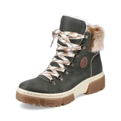 New Women'S Corded Boots Olive Green Ladies Ankle Boots & Boots