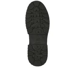 New Women'S Corded Boots Deep Black Ladies Ankle Boots & Boots