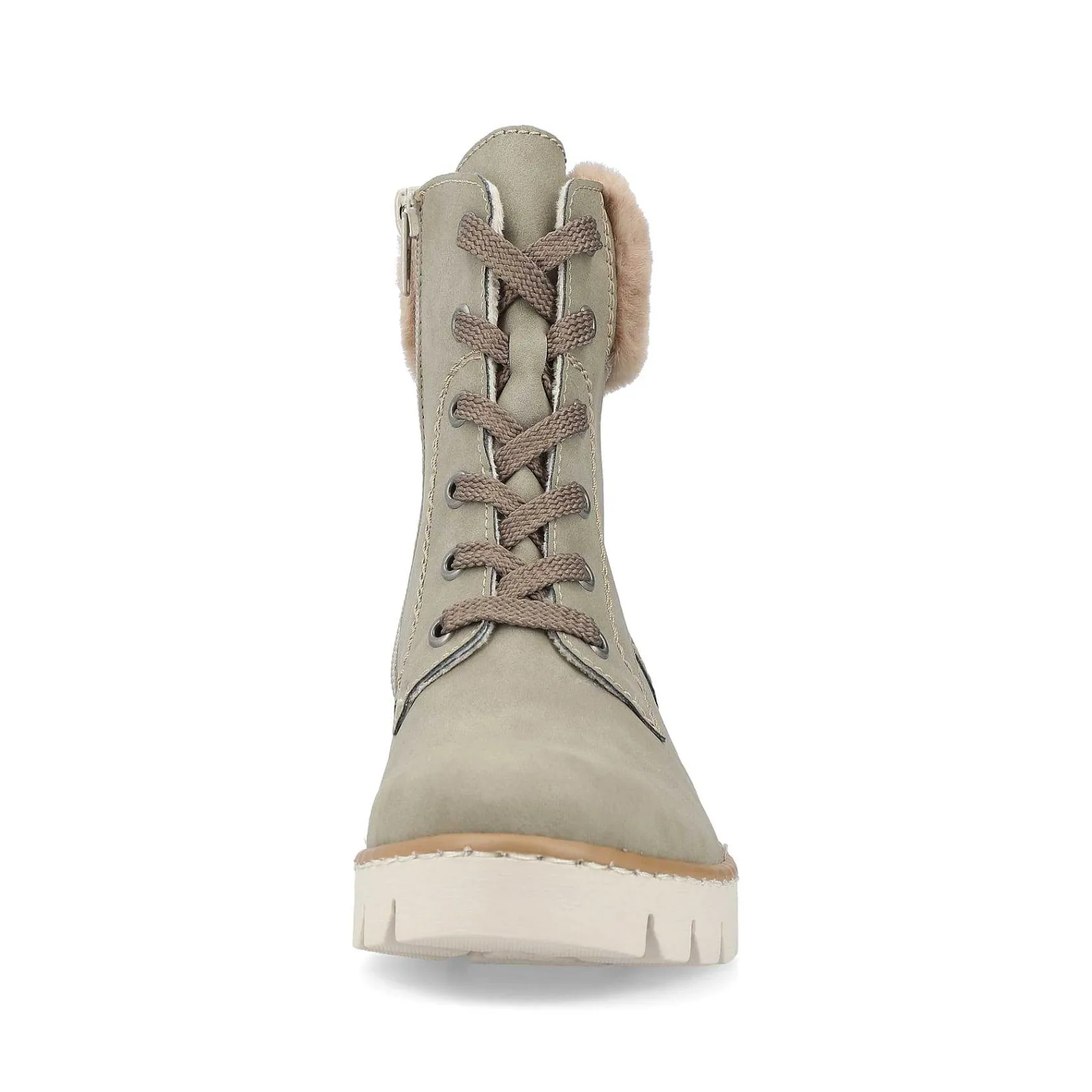 Sale Women'S Corded Boots Khaki-Brown Ladies Ankle Boots & Boots