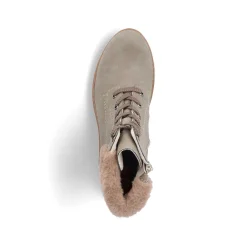 Sale Women'S Corded Boots Khaki-Brown Ladies Ankle Boots & Boots