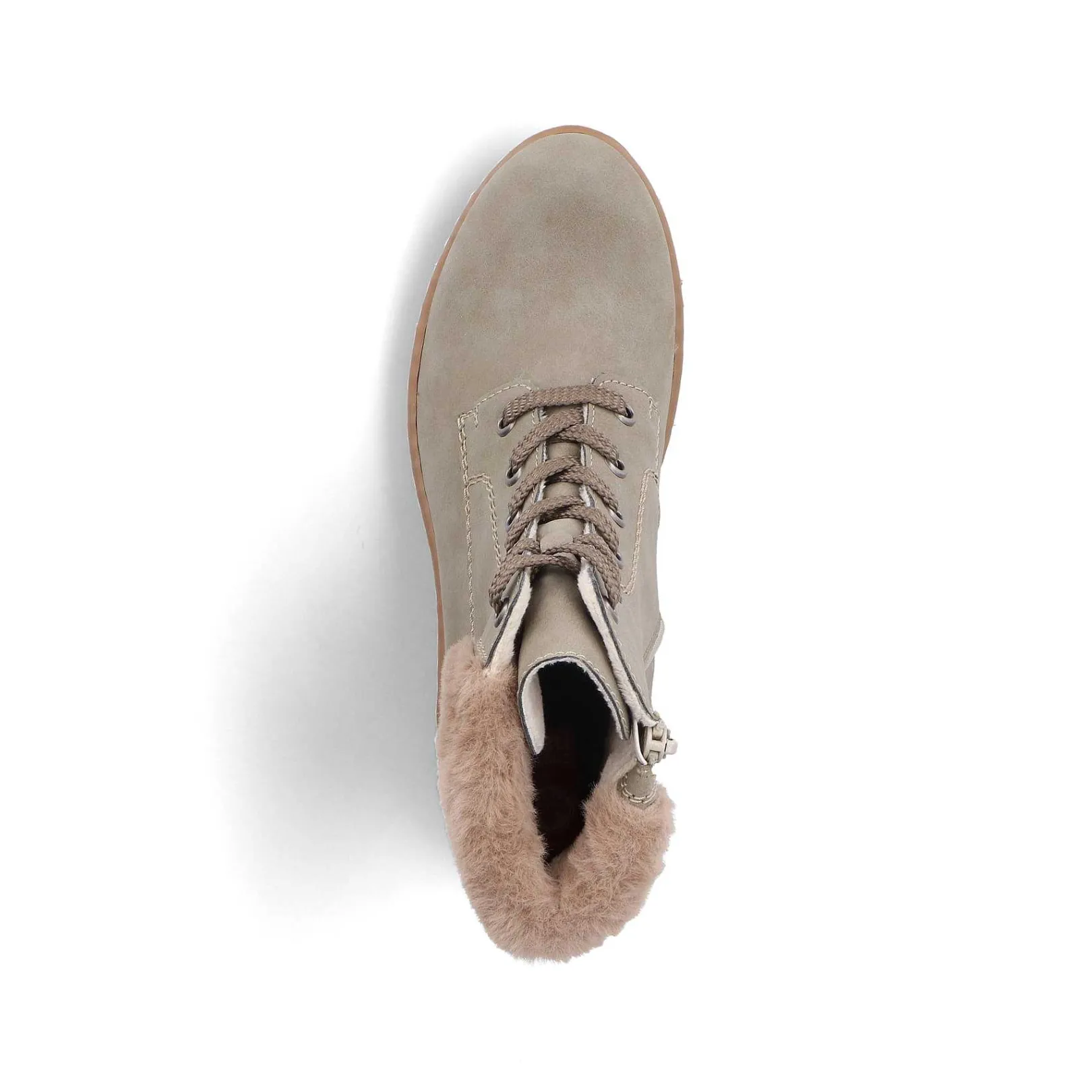 Sale Women'S Corded Boots Khaki-Brown Ladies Ankle Boots & Boots