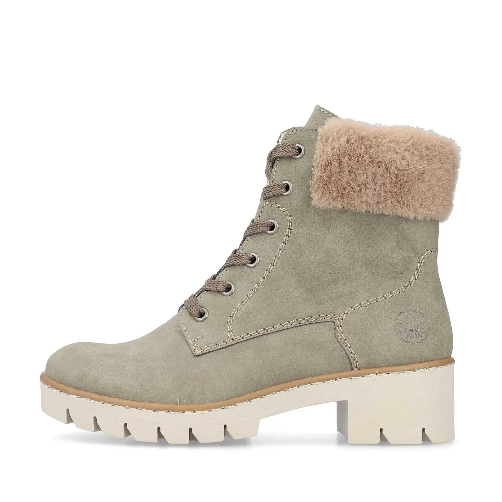 Sale Women'S Corded Boots Khaki-Brown Ladies Ankle Boots & Boots