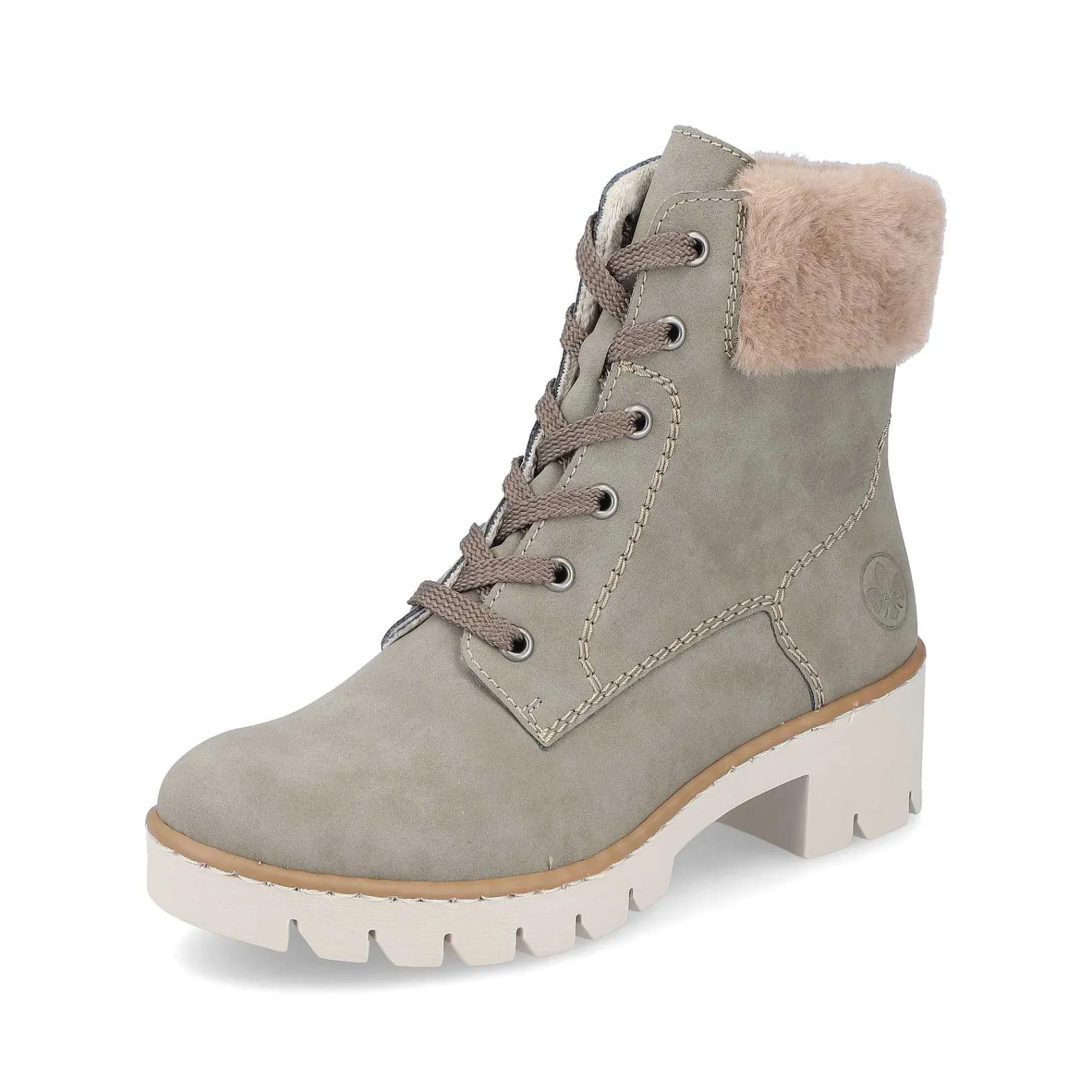 Sale Women'S Corded Boots Khaki-Brown Ladies Ankle Boots & Boots