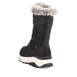 Women'S Corded Boots Night Black Ladies Ankle Boots & Boots