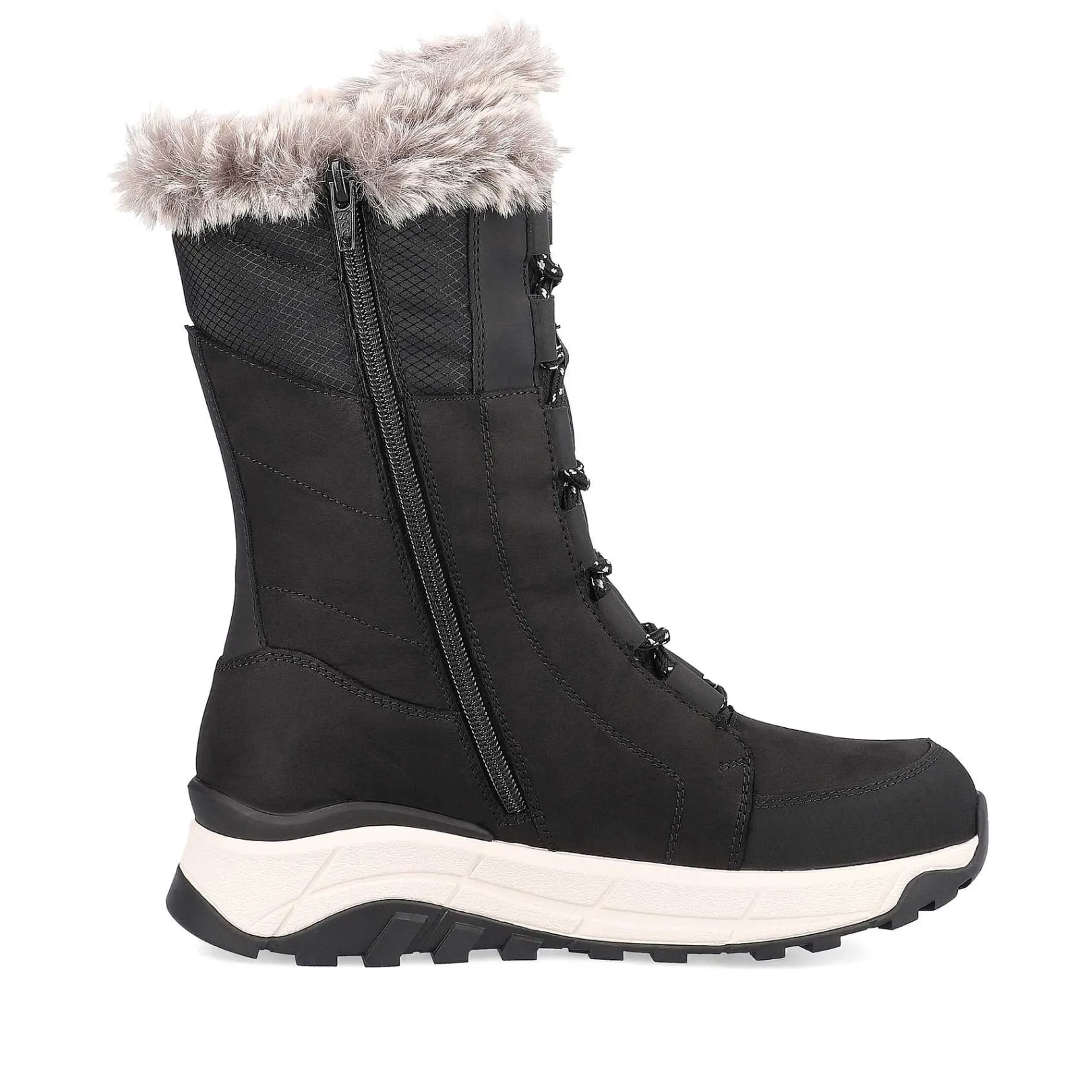 Women'S Corded Boots Night Black Ladies Ankle Boots & Boots