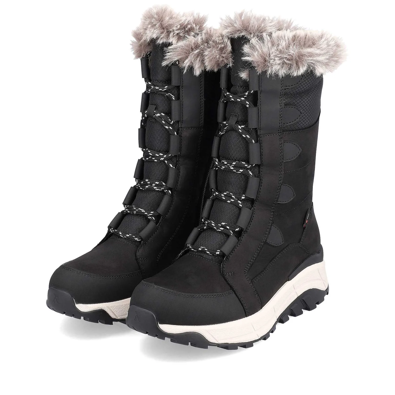 Women'S Corded Boots Night Black Ladies Ankle Boots & Boots