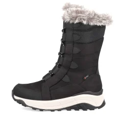 Women'S Corded Boots Night Black Ladies Ankle Boots & Boots