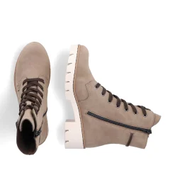 Best Women'S Corded Boots Beige Brown Ladies Ankle Boots & Boots