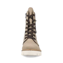 Best Women'S Corded Boots Beige Brown Ladies Ankle Boots & Boots