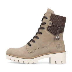 Best Women'S Corded Boots Beige Brown Ladies Ankle Boots & Boots