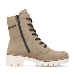 Best Women'S Corded Boots Beige Brown Ladies Ankle Boots & Boots