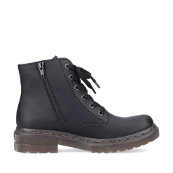 Clearance Women'S Corded Boots Deep Black Ladies Ankle Boots & Boots