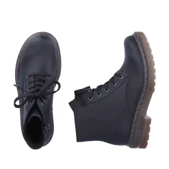 Clearance Women'S Corded Boots Deep Black Ladies Ankle Boots & Boots
