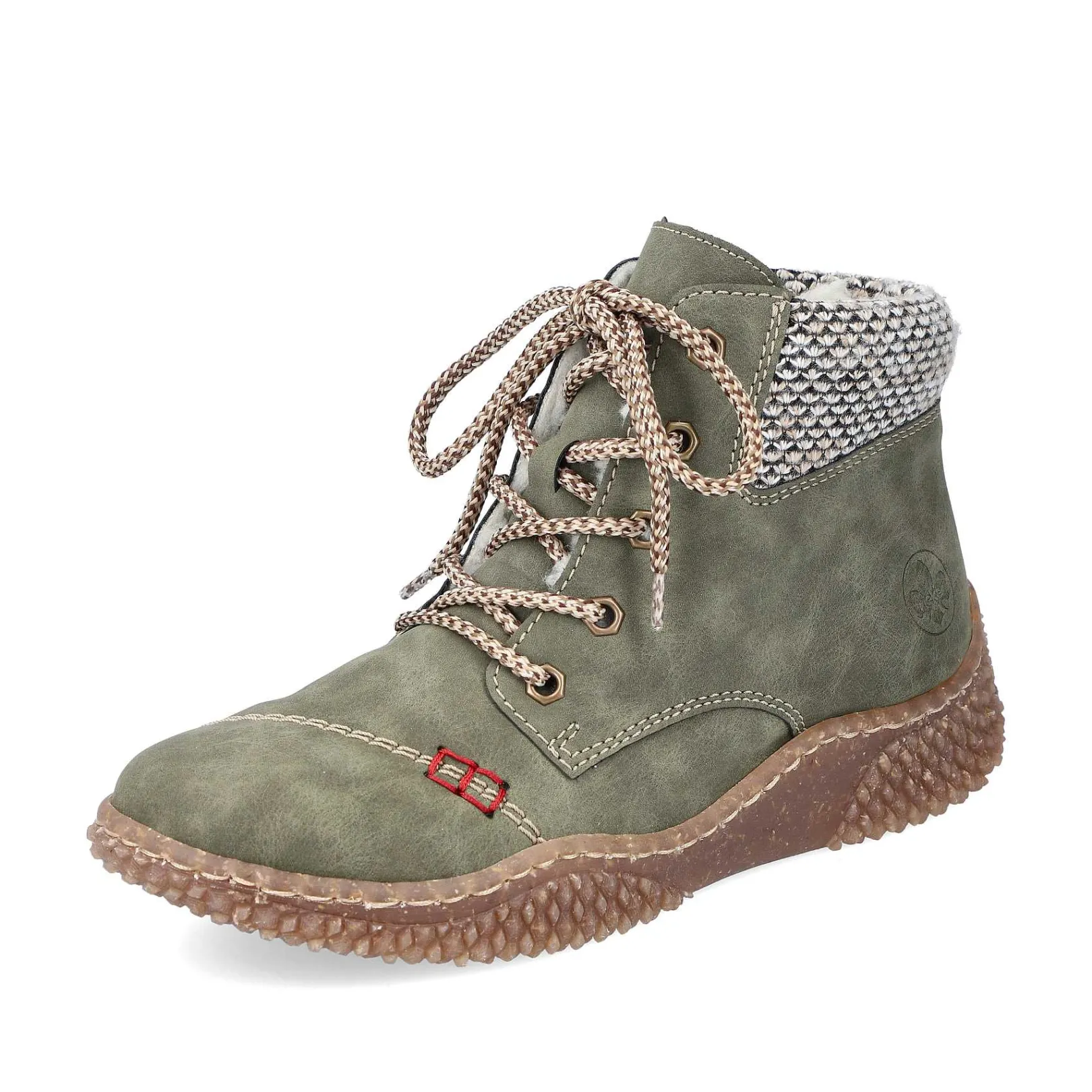 New Women'S Corded Boots Leaf Green Ladies Ankle Boots & Boots