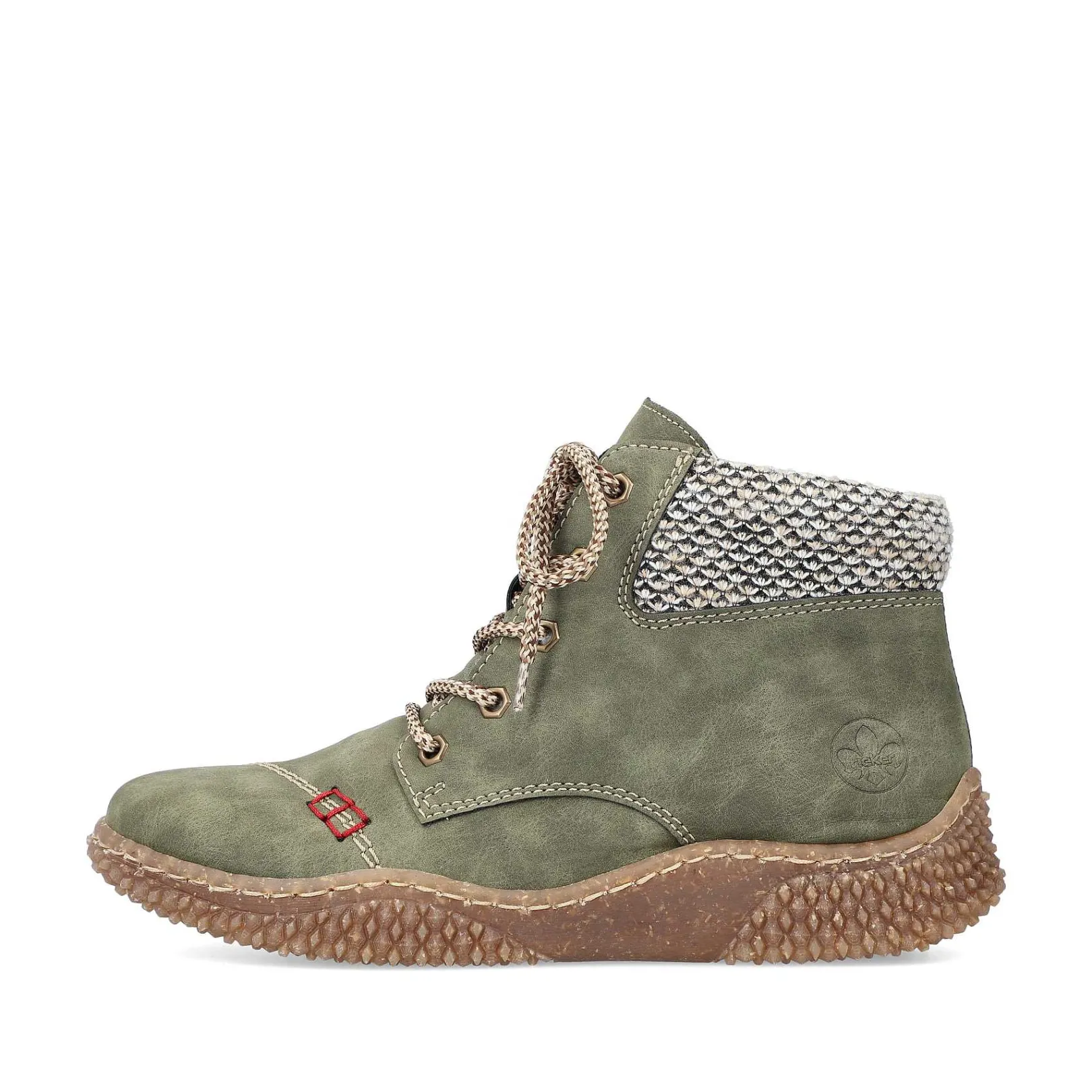 New Women'S Corded Boots Leaf Green Ladies Ankle Boots & Boots