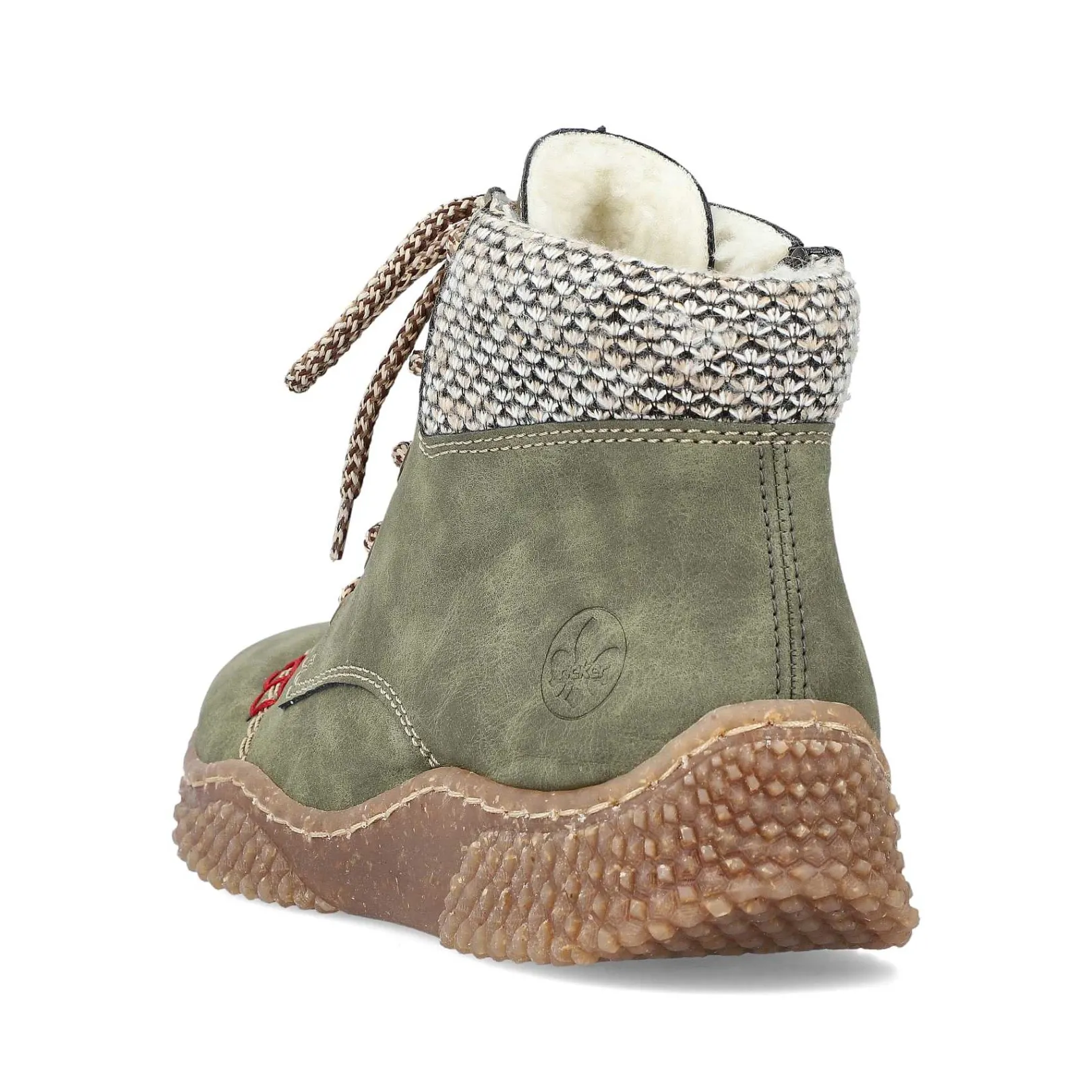 New Women'S Corded Boots Leaf Green Ladies Ankle Boots & Boots