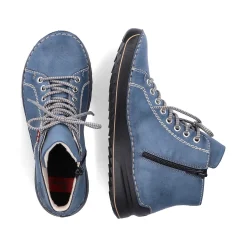 Hot Women'S Corded Boots Blue Gray Ladies Ankle Boots & Boots