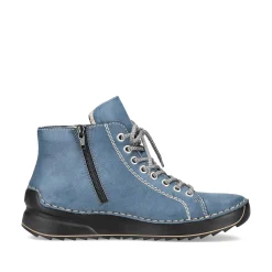 Hot Women'S Corded Boots Blue Gray Ladies Ankle Boots & Boots