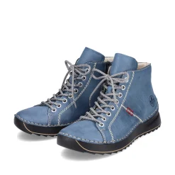 Hot Women'S Corded Boots Blue Gray Ladies Ankle Boots & Boots