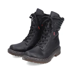 Discount Women'S Corded Boots Deep Black Ladies Ankle Boots & Boots