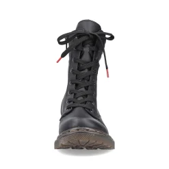 Discount Women'S Corded Boots Deep Black Ladies Ankle Boots & Boots