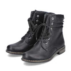 Discount Women'S Corded Boots Asphalt Black Ladies Ankle Boots & Boots