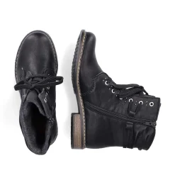Discount Women'S Corded Boots Asphalt Black Ladies Ankle Boots & Boots