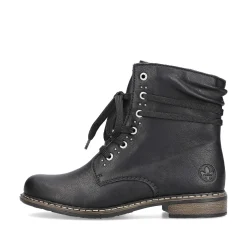 Discount Women'S Corded Boots Asphalt Black Ladies Ankle Boots & Boots
