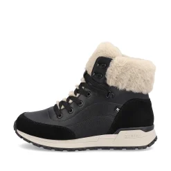Outlet Women'S Corded Boots Midnight-Black Stone-Grey Ladies Ankle Boots & Boots