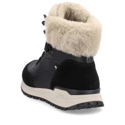 Outlet Women'S Corded Boots Midnight-Black Stone-Grey Ladies Ankle Boots & Boots