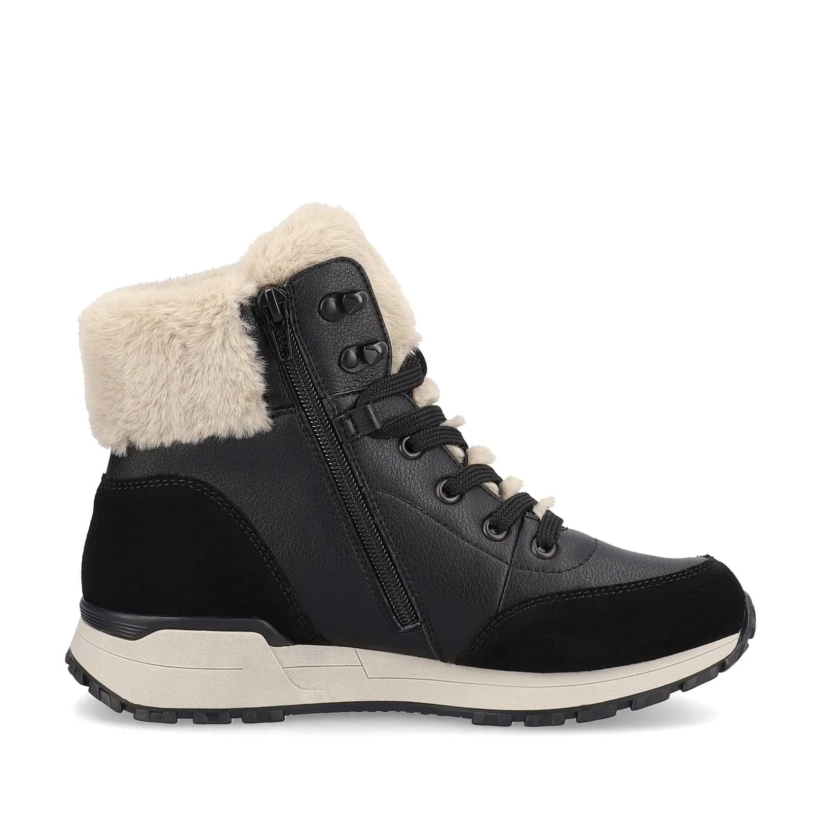 Outlet Women'S Corded Boots Midnight-Black Stone-Grey Ladies Ankle Boots & Boots