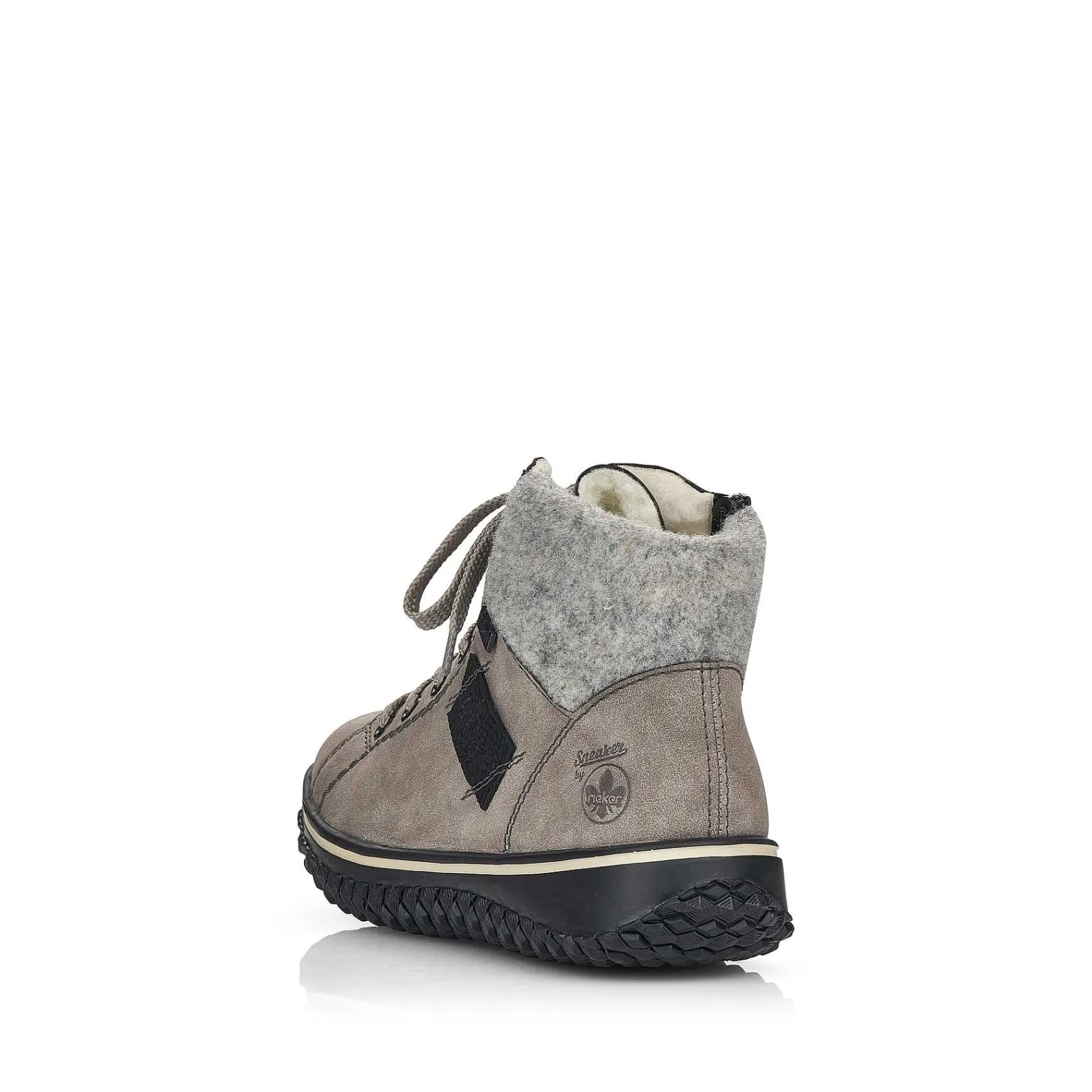Women'S Corded Boots Platinum Gray Ladies Ankle Boots & Boots