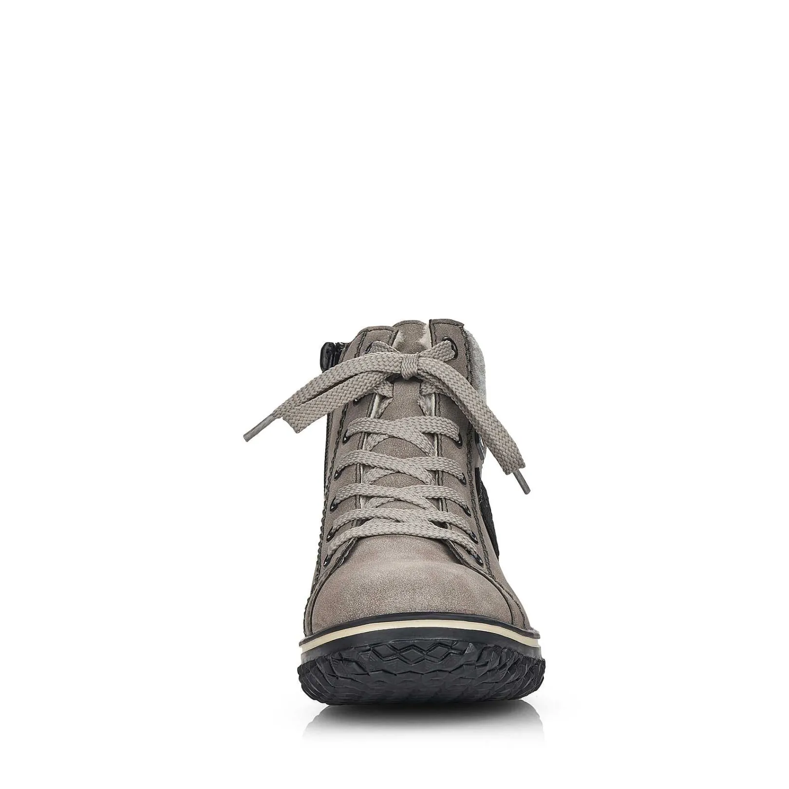 Women'S Corded Boots Platinum Gray Ladies Ankle Boots & Boots