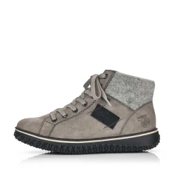 Women'S Corded Boots Platinum Gray Ladies Ankle Boots & Boots