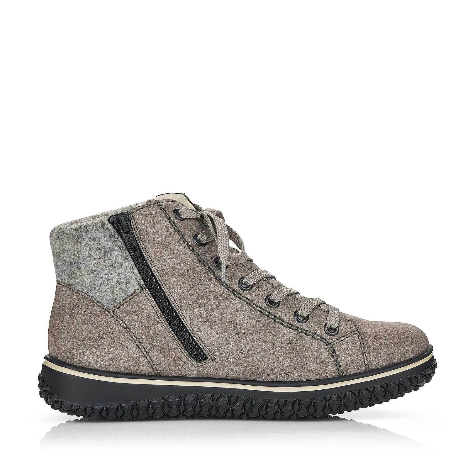 Women'S Corded Boots Platinum Gray Ladies Ankle Boots & Boots