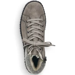 Women'S Corded Boots Platinum Gray Ladies Ankle Boots & Boots